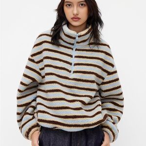 Cider Cozy Striped Zip-Up Sweatshirt